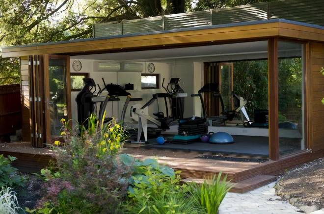 Home Backyard a Fitness or Sports Club  Ideas